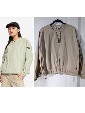 Aigle 1853 | Osier Beige Boxy Windbreaker Jacket